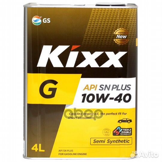 Масло моторное kixx G1 Plus SN 10W-40 полусинте