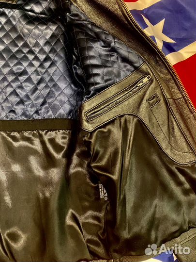 Мотокуртка кожаная