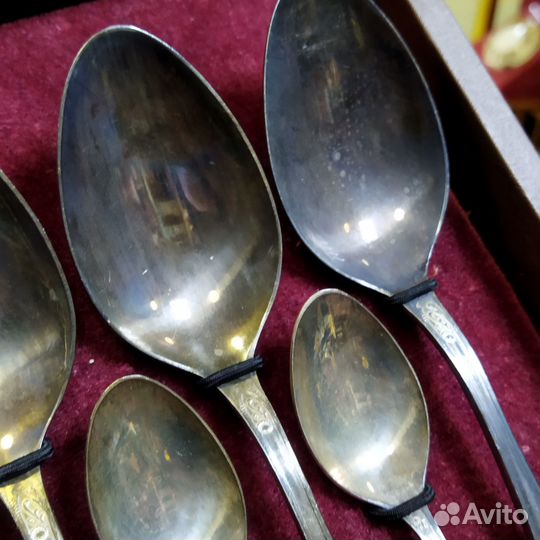 Столовые приборы Мельхиор мнц СССР в коробке