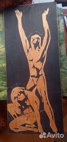 Картина из дерева СССР