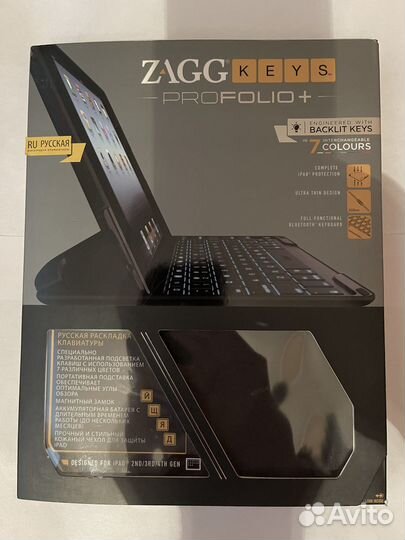 Чехол-клавиатура zaggkeys PROfolio+ для iPad