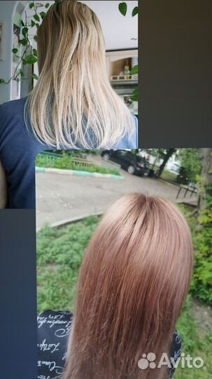 Окрашивание волос в один тон