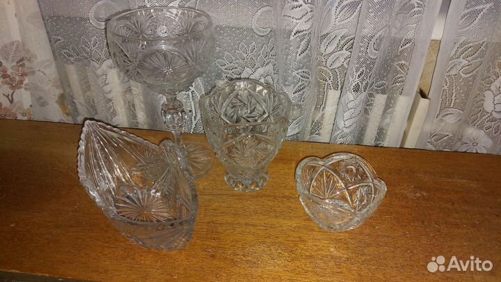 Хрустальная конфетница СССР