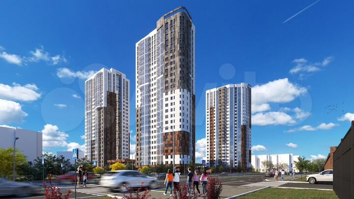 2-к. квартира, 63,4 м², 18/25 эт.