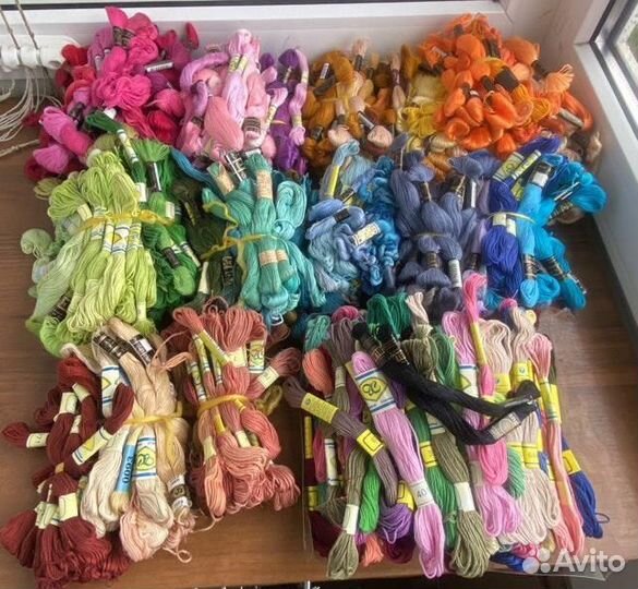 Нитки мулине,х\б и шерстяные
