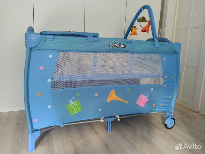 Манеж кроватка 2 в 1