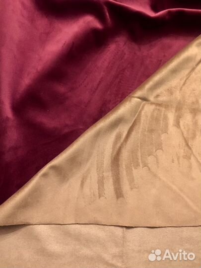 Ткань замша искусственная велюр вельвет метражом