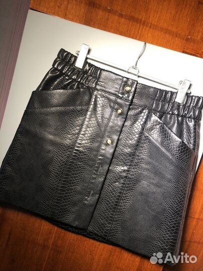 Юбка кожзам
