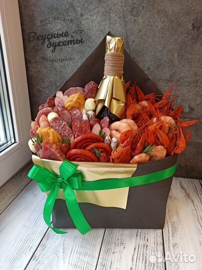 Съедобные букеты из морепродуктов