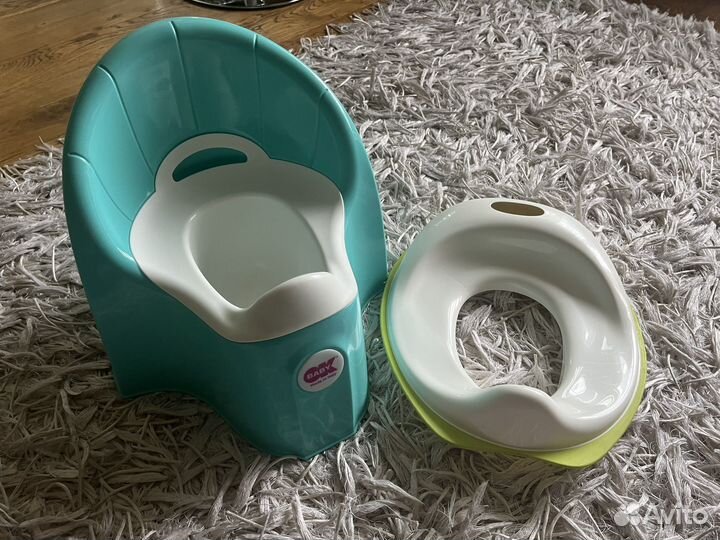 Горшок и накладка на унитаз стульчак детский