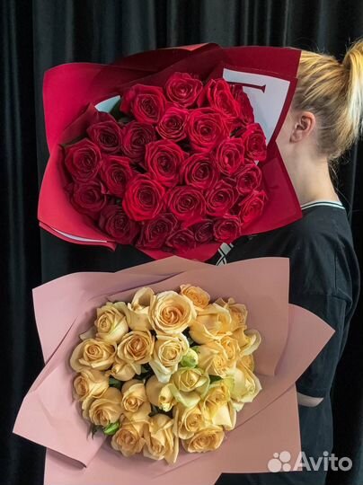 Букет роз цветы