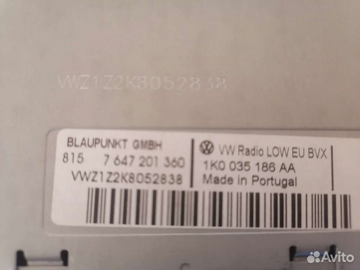 Магнитола passat b6