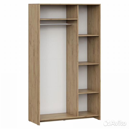 Шкаф трехдверный мсп-1, дуб золотой/камень темный