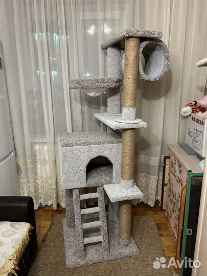 Когтеточки и игровые комплексы для кошек от 1000
