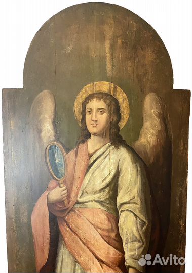 Огромная икона Гавриил Архангел 19 век