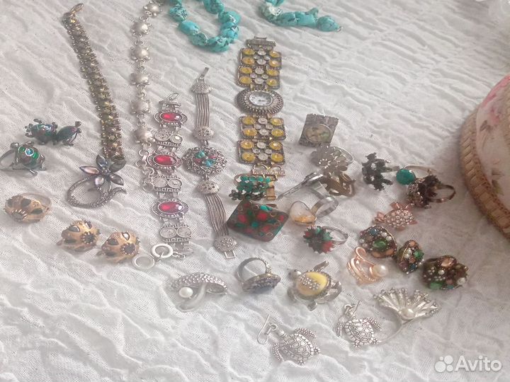 Серьги кольца бижутерия