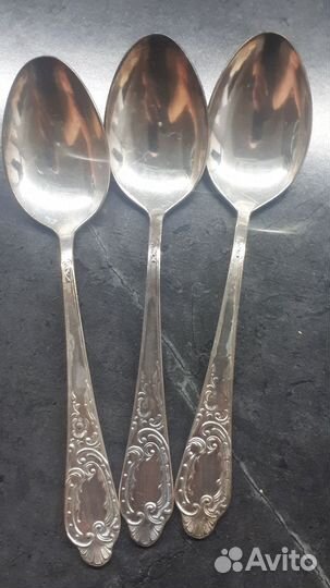 Чайные ложки серебро 875