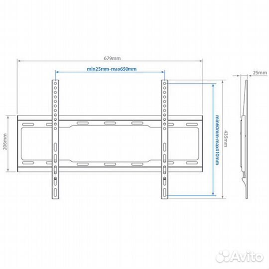 Кронштейн фиксированный ARM Media steel-1 #182075