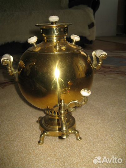 Самовар жаровой, дровяной, угольный, труба