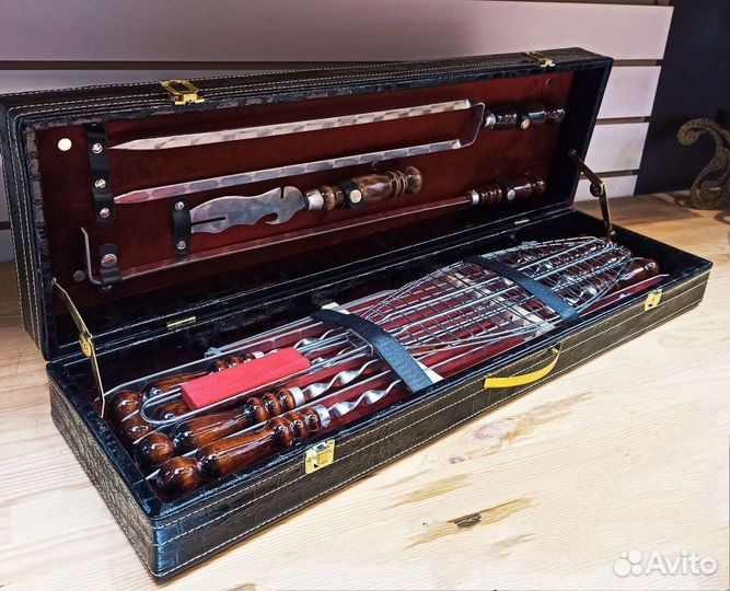 Набор шампуров в кейсе 