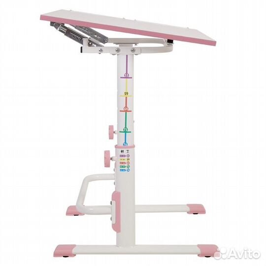 Комплект парта и стул Polini Simple М1 бело-роз