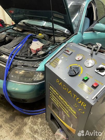 Промывка радиатора печки автомобиля