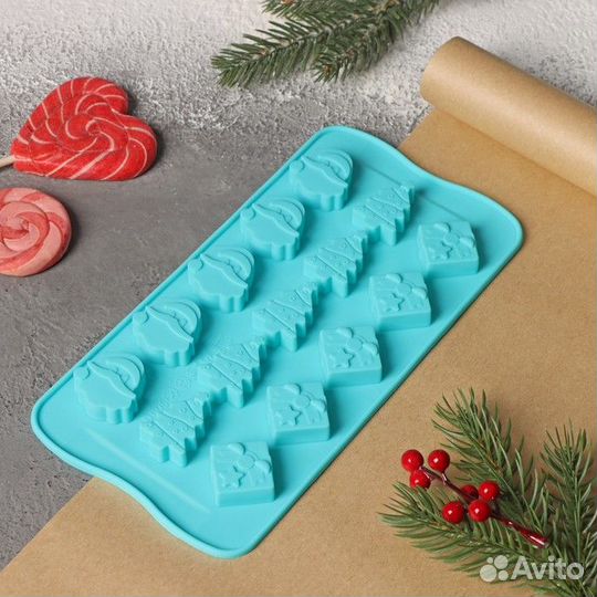 Форма силиконовая для льда и кондитерских украшени