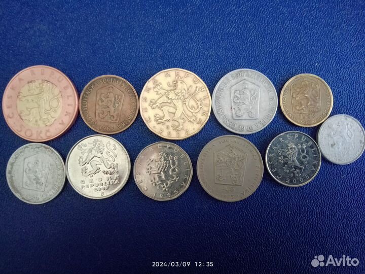 Монеты чехословакии