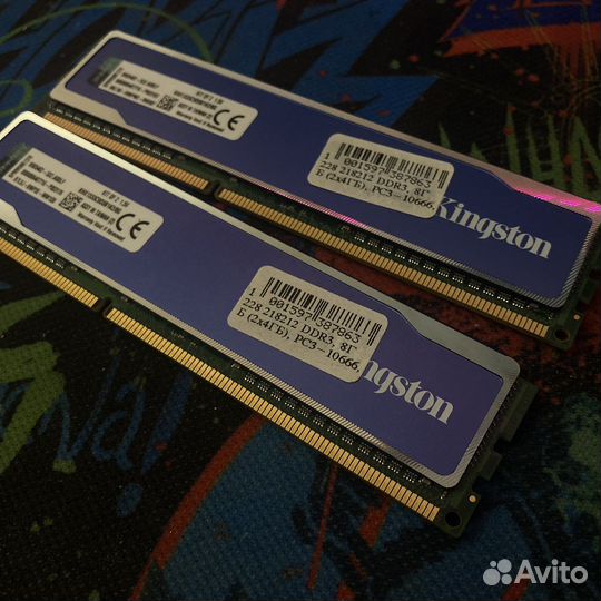 Оперативная память ddr3 8 gb Kingston hyper-X blu