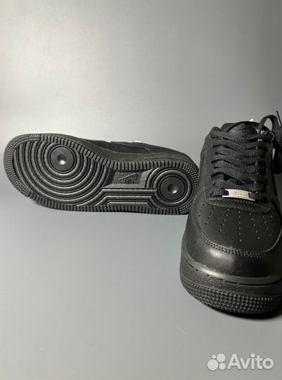 Кроссовки Nike AIR force 1 LOW luxe black gum Люкс
