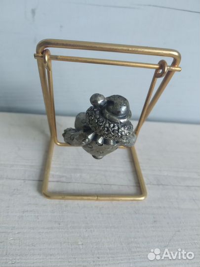 Винтажная фигурка клоун, олово США