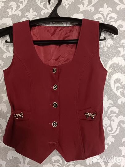 Школьная форма для девочки бордовая