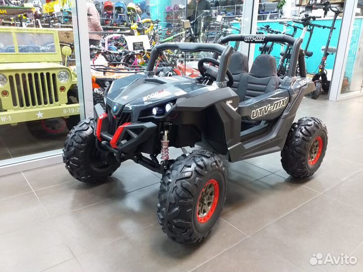 Детский электромобиль багги карбон