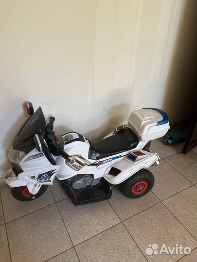 Детский электро мотоцикл, электромобиль