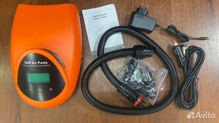 Насос компрессор АКБ для лодок, сап, SUP бордов