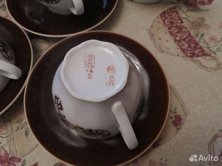 Сервиз чайно-кофейный рижской фабрики RPR,6 персон