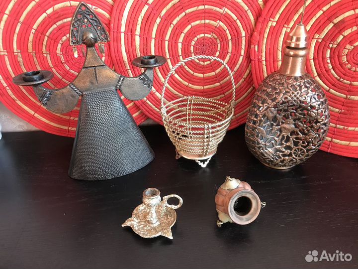 Предметы из латуни, меди, алюминия