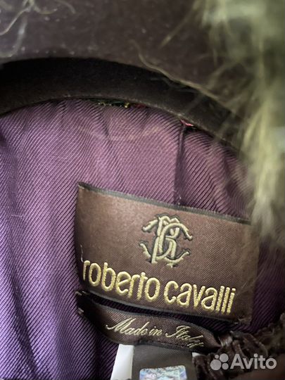 Весеннее пальто Roberto Cavalli со съемным мехом