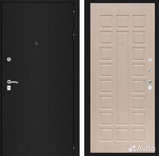 Металлические двери с зеркалом