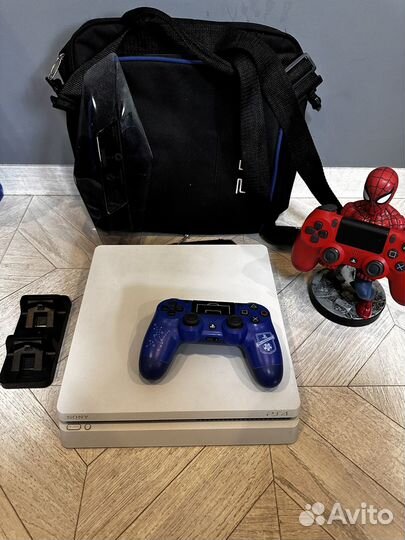 Sony playstation 4 slim white 1tb 10.50 + 12 игр