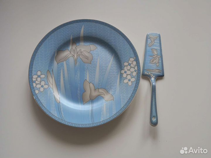 Блюдо с лопаткой фарфор