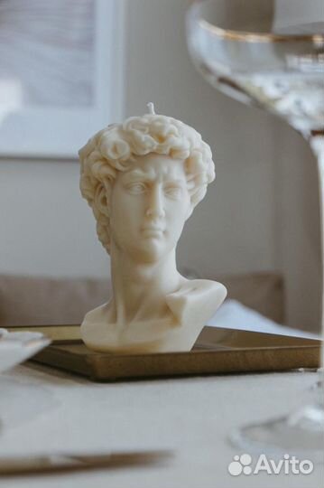 Свеча Давид Изготовлена из 100 соевого воска. Разм