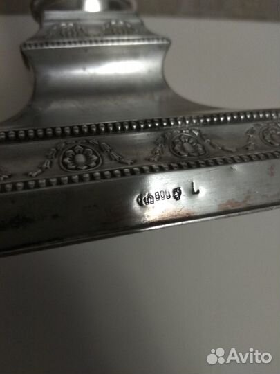 Антикварные серебряные подсвечники Германия