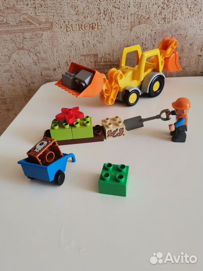 Lego duplo 10811 эксковатор-погрузчик