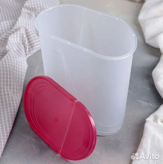 Емкость для сыпучих продуктов с крышкой Wave 2л