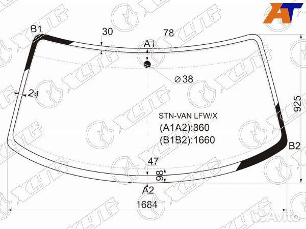 Стекло лобовое volkswagen transporter