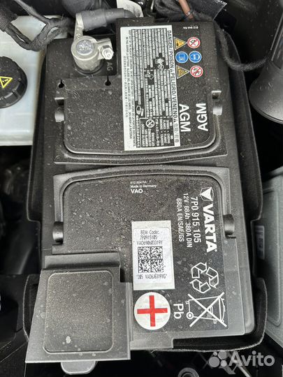 Аккумулятор agm varta 7P0 915 105 68Ah