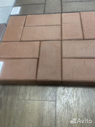Брусчатка клинкерная лср Эдинбург темно-красный