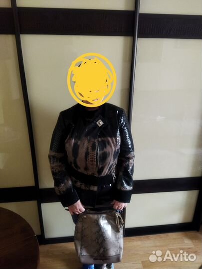 Куртка из нат. кожи с лазерной обработкой