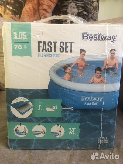 Бассейн Bestway Fast Set 57266 305x76